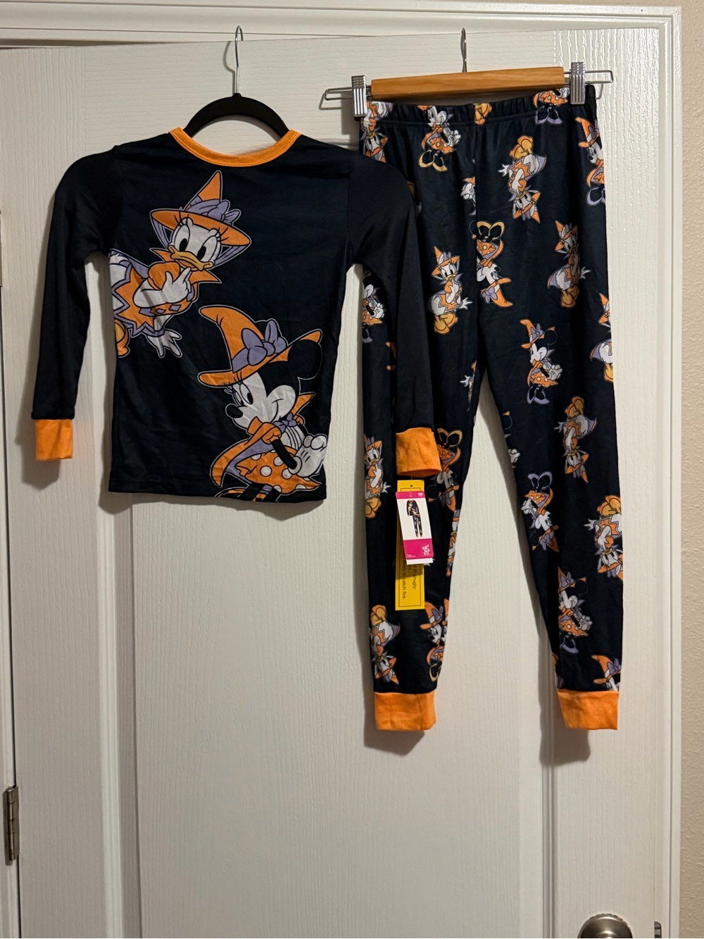 Disney Minnie & Daisy Halloween Pajama Set - Black & Orange